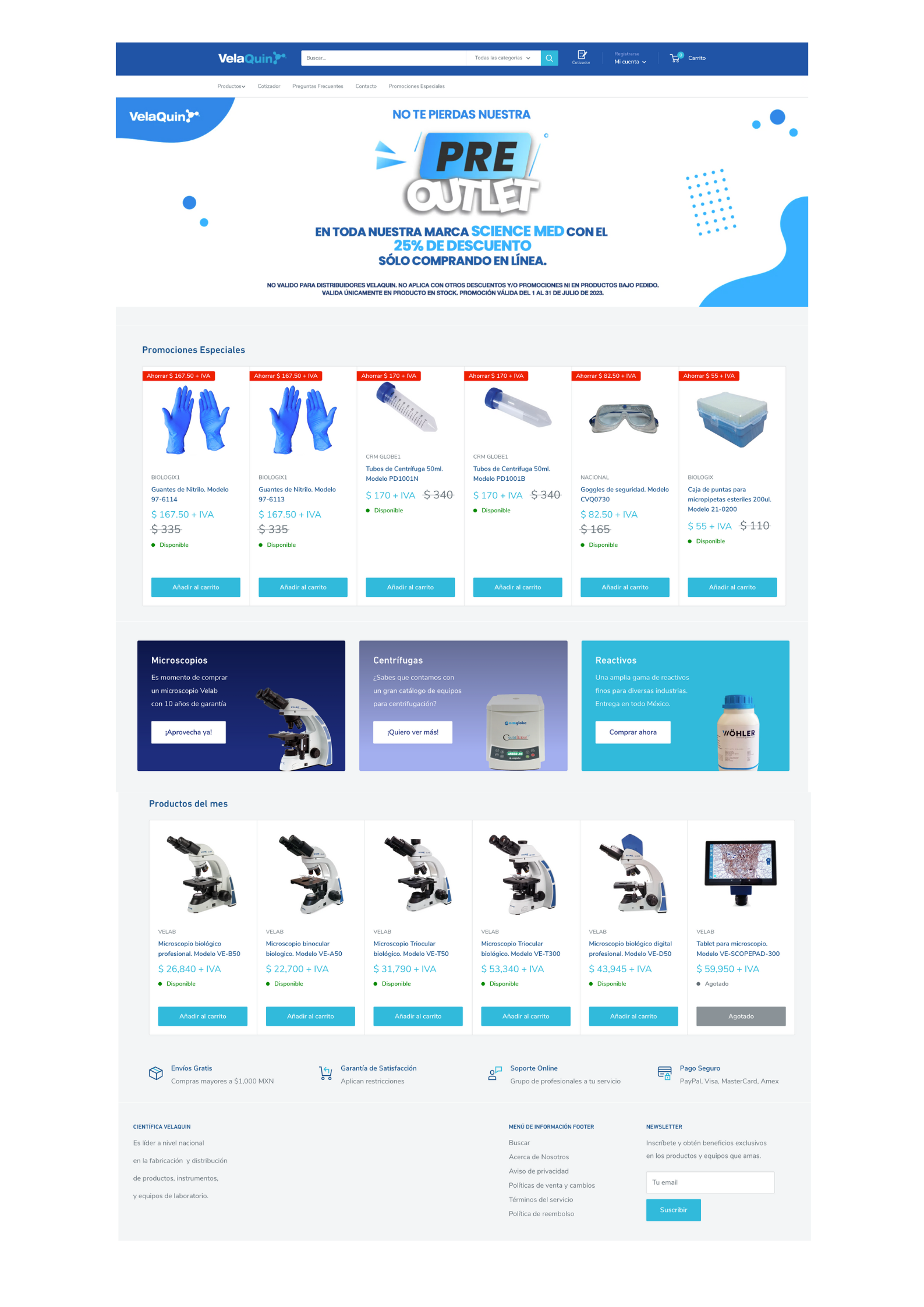 Tienda Shopify Velaquin